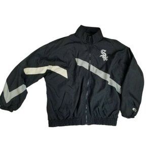 Vintage 90s Chicago White Sox  Starter Nylon Jacket Mens XL Windbreaker Full Zip